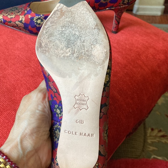 Cole Haan Grand.Os like new w box Valerie floral Pumps Size 6.5 only worn 1x - Picture 3 of 6